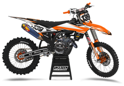 KTM Geo White Graphic Kit - SX SXF XC XCF EXC EXCF Models | All Years