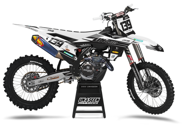 KTM Spear White Graphic Kit - SX SXF XC XCF EXC EXCF Models | All Years