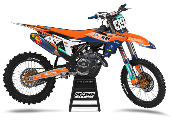 KTM View Orange Graphic Kit - SX SXF XC XCF EXC EXCF Models | All Years