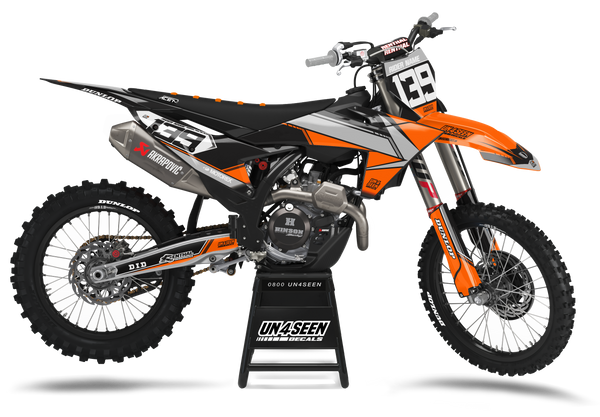 KTM Minimum Orange Graphic Kit - SX SXF XC XCF EXC EXCF Models | All Years