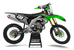 Kawasaki Robotic Green Graphic Kit - KK KXF KDX KLX Models | All Years