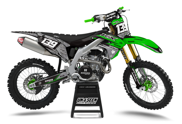 Kawasaki Robotic Green Graphic Kit - KK KXF KDX KLX Models | All Years