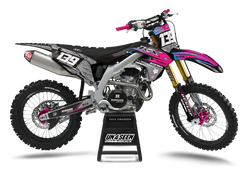 Kawasaki Robotic Pink Graphic Kit - KK KXF KDX KLX Models | All Years