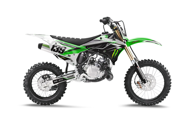 Kawasaki Frek Green Graphic Kit - KK KXF KDX KLX Models | All Years