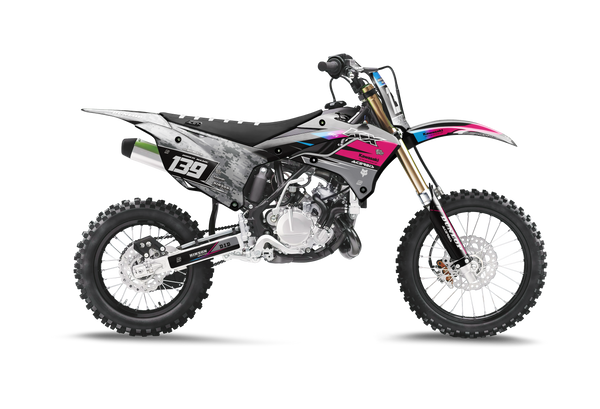 Kawasaki Robotic Pink Graphic Kit - KK KXF KDX KLX Models | All Years