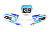 Yamaha Number Background Decals - Elite