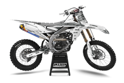 Yamaha Shada White Graphic Kit - YZ YZF WR TTR PW Models | All Years