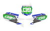Yamaha Number Background Decals - Vortex