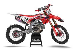 Honda Twist Blue Graphic Kit - CRF CR XR Models | All Years