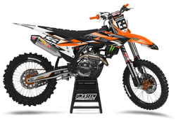 KTM Frek - Orange Graphic Kit - SX SXF XC XCF EXC EXCF Models | All Years