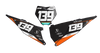 KTM Number Background Decals - Ace