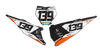 KTM Number Background Decals - Ace