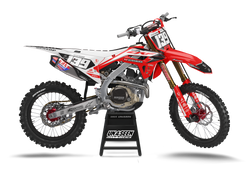 Honda Twist Red Graphic Kit - CRF CR XR Models | All Years