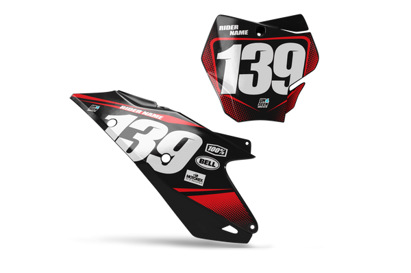 GASGAS Spec Number Plate Background Decals -MC EC ES EX Models | All Years
