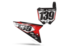 Honda Dream Number Plate Background Decals - CRF CR XR Models | All Years