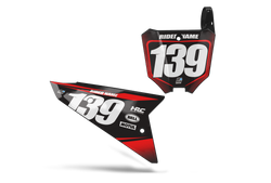 Honda Spec Number Plate Background Decals - CRF CR XR Models | All Years