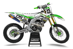 Kawasaki Herman Green Graphic Kit - KK KXF KDX KLX Models | All Years