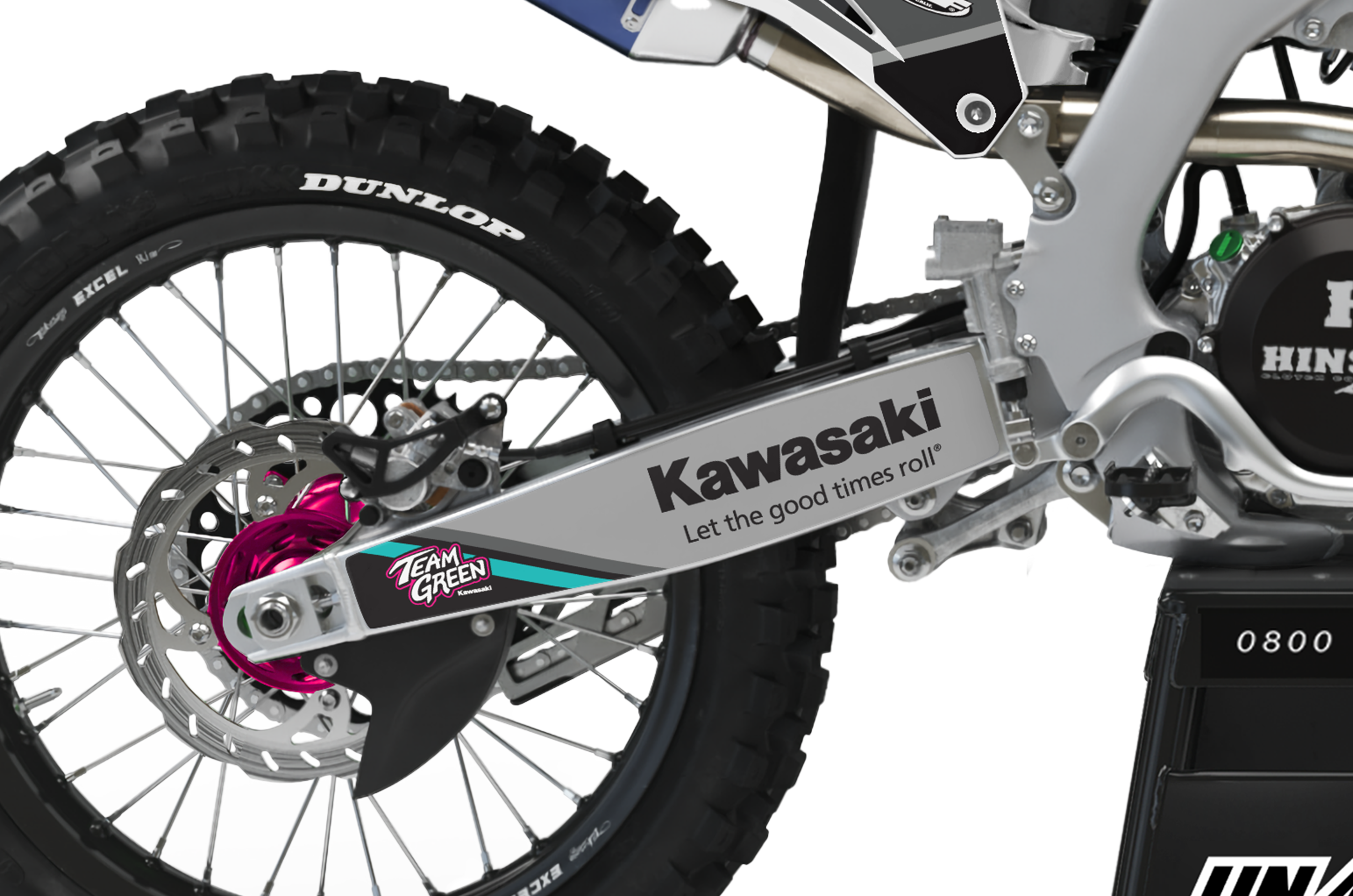 Kawasaki Graphics Kit - Herman Pink
