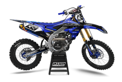 Yamaha Style Blue Graphic Kit - YZ YZF WR TTR PW Models | All Years