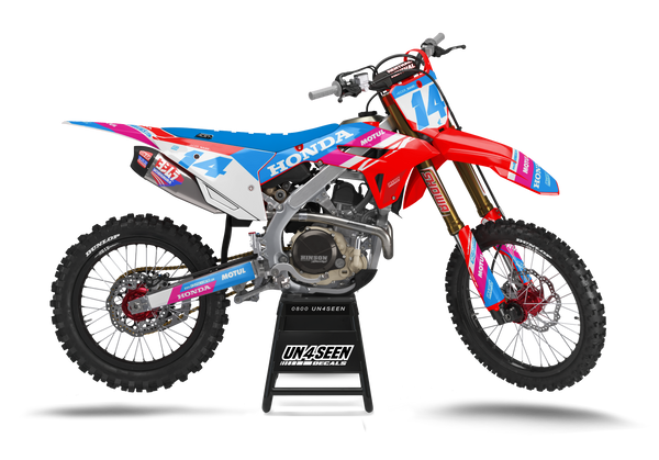 Honda Barch Pink Graphic Kit - CRF CR XR Models | All Years