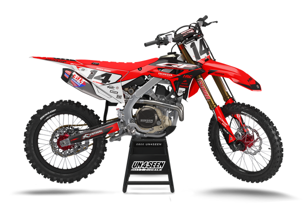 Honda Blink Red Graphic Kit - CRF CR XR Models | All Years