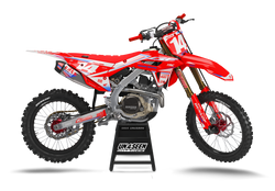 Honda Lit Red Graphic Kit - CRF CR XR Models | All Years