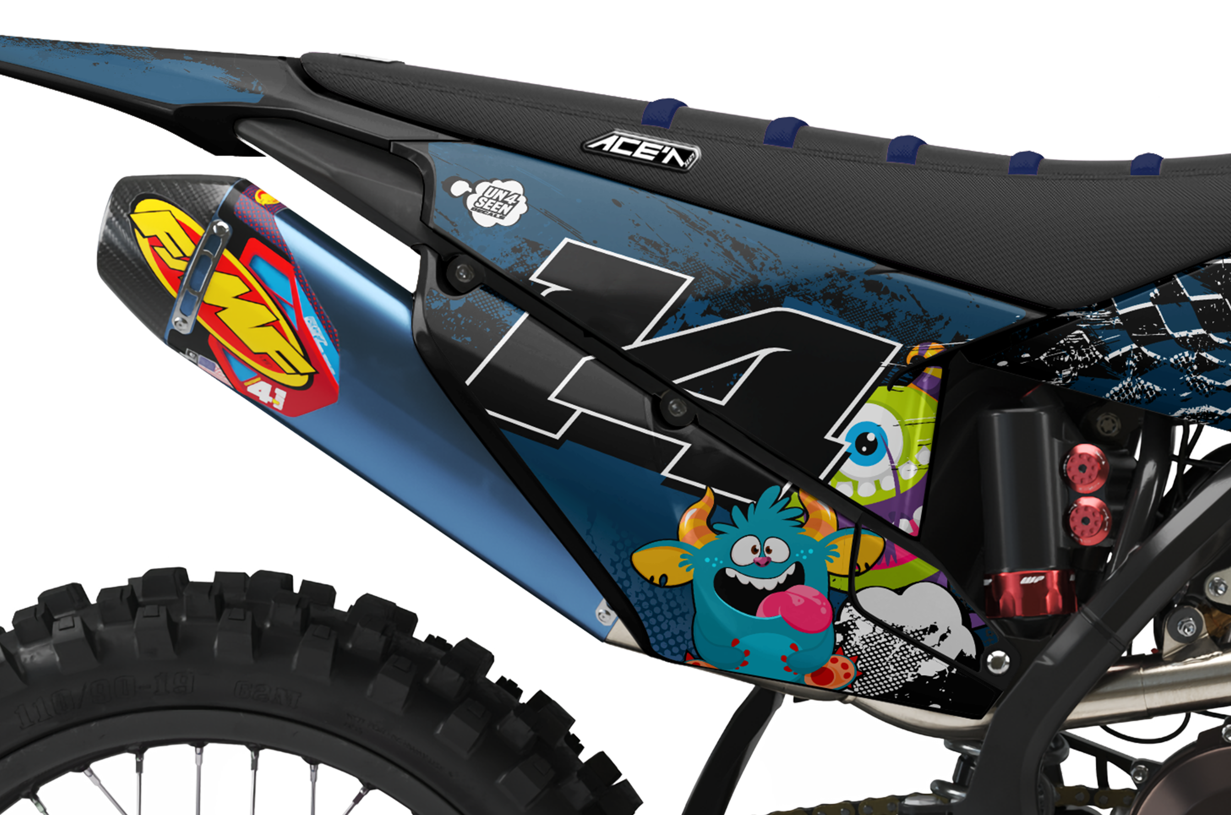 Husqvarna Moaning Monsters Graphics Kit -  Mop Top