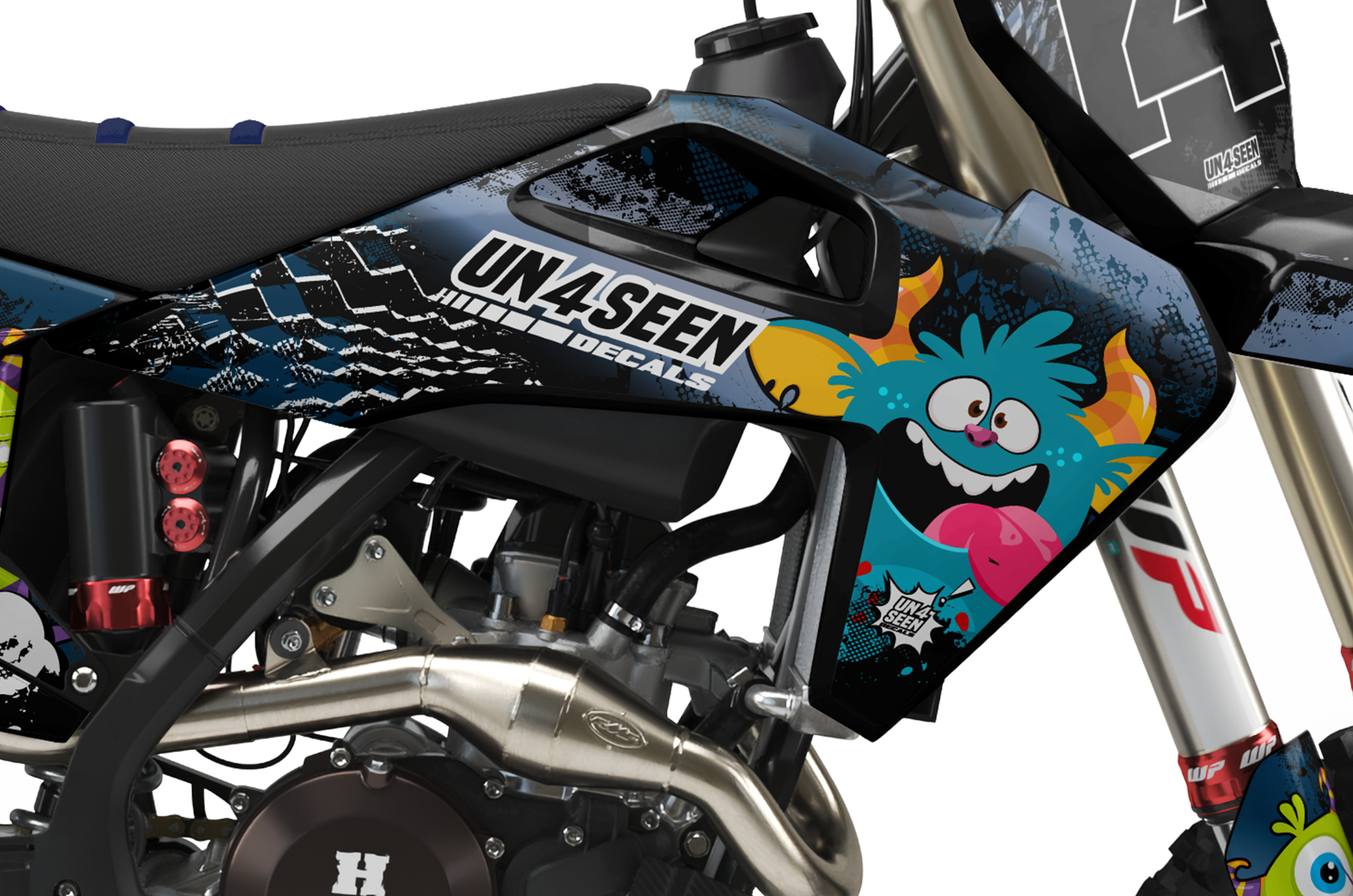 Husqvarna Moaning Monsters Graphics Kit -  Mop Top