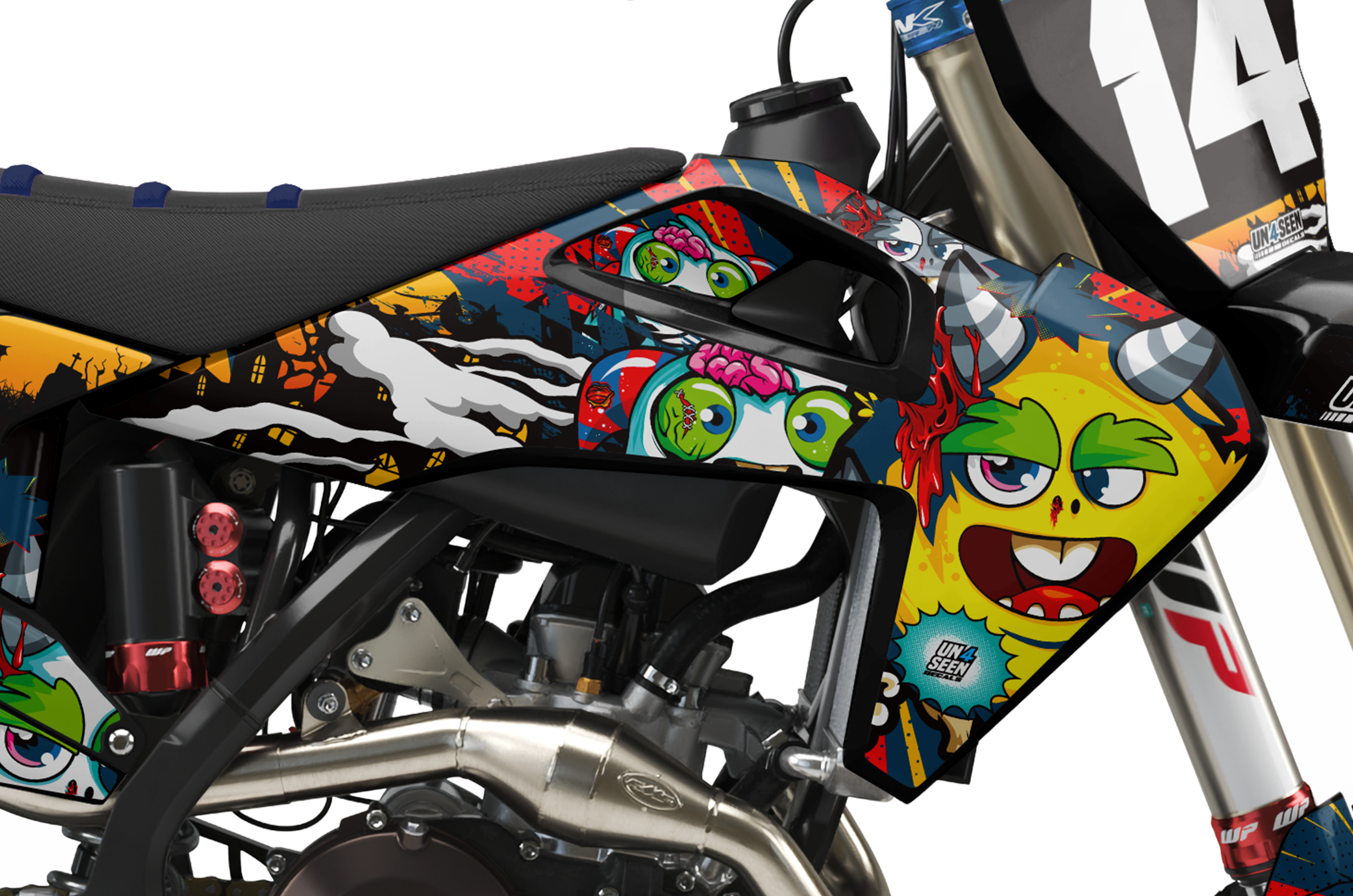 Husqvarna Moaning Monsters Graphics Kit -  Little Brows