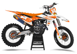 KTM Teso Orange Graphic Kit - SX SXF XC XCF EXC EXCF Models | All Years