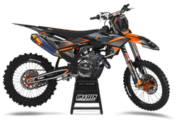 KTM Warrior Orange Graphic Kit - SX SXF XC XCF EXC EXCF Models | All Years