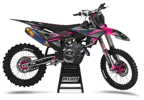 KTM Warrior Pink Graphic Kit - SX SXF XC XCF EXC EXCF Models | All Years