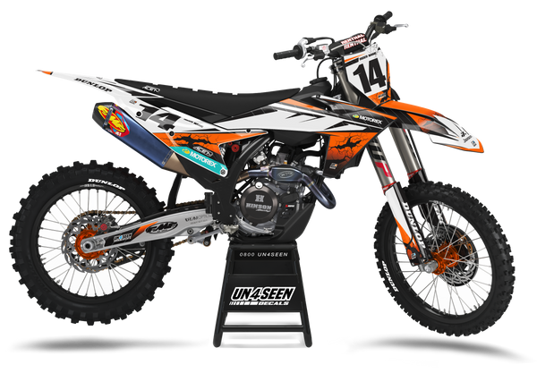 KTM Pulse Orange Graphic Kit - SX SXF XC XCF EXC EXCF Models | All Years