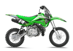 Kawasaki Punch Green Graphic Kit - KK KXF KDX KLX Models | All Years