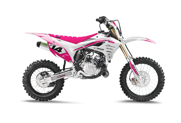 Kawasaki Sublime Pink Graphic Kit - KK KXF KDX KLX Models | All Years