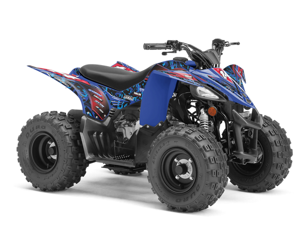 Yamaha YFZ50-90 Graphics - Digi Camo Blue