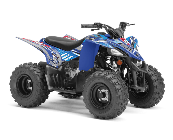 Yamaha YFZ50-90 Graphics - Retro Blue