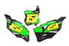 Kawasaki Number Background Decals - Rise