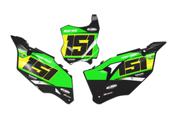 Kawasaki Rise Number Background - KK KXF KDX KLX Models | All Years