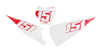 KTM Number Background Decals - Winged