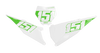 KTM Number Background Decals - Winged