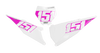 KTM Number Background Decals - Winged