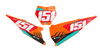 KTM Number Background Decals - Claw
