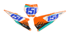 KTM Number Background Decals - Claw