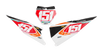 KTM Number Background Decals - Pro Stock