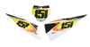 KTM Number Background Decals - Pro Stock