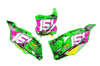 Kawasaki Number Background Decals - Dots