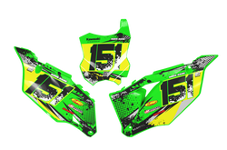 Kawasaki Dots Number Background - KK KXF KDX KLX Models | All Years