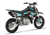 Crf50 Graphics Kit - Fork Aqua