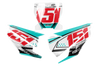 Husqvarna Number Background Decals - Smash